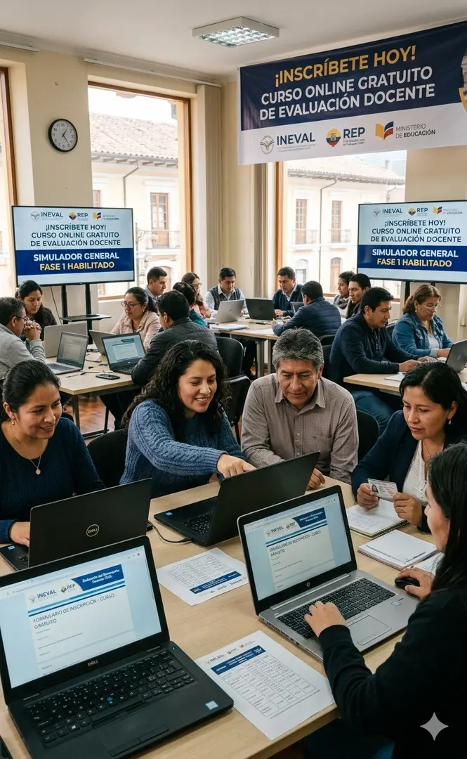 Inscríbete hoy 12 de mayo al curso gratuito de Evaluación Docente. Accede al MOOC y al Simulador General Fase 1. ¡Guía paso a paso aquí!