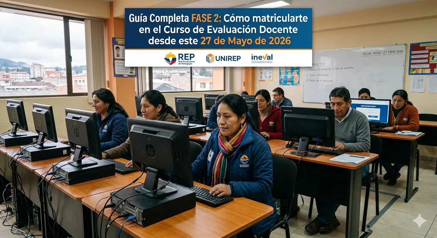 Guía Completa FASE 2: Cómo matricularte en el Curso de Evaluación Docente desde este 27 de Mayo de 2026